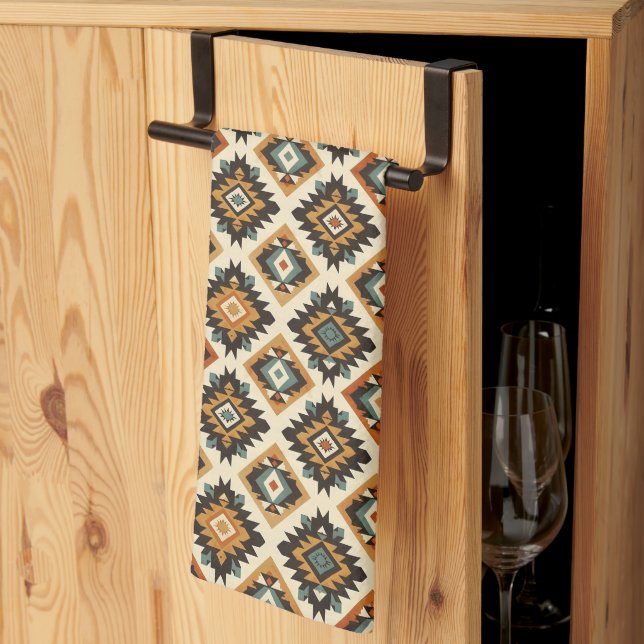Linge De Cuisine motif cool occidental carrelé (Pliage en tiers)