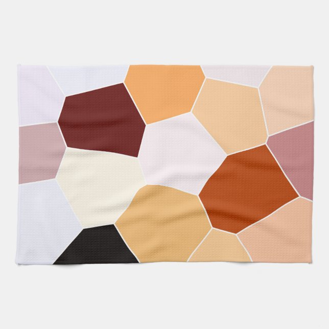 Linge De Cuisine Motif cool tendance rouge orange jaune (Horizontal)