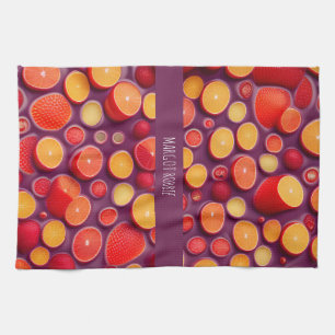 Linge De Cuisine Motif couleur orange Gin Tonic