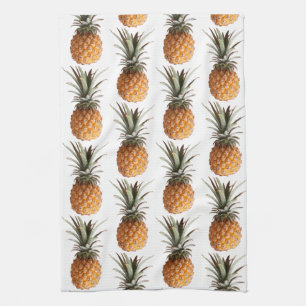 Linge De Cuisine Motif d'ananas jaune pâle