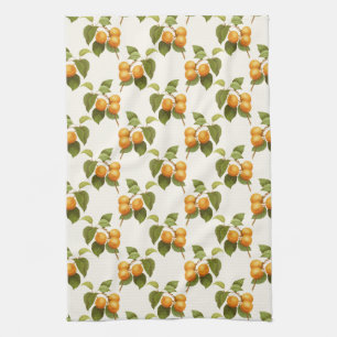 Linge De Cuisine Motif d'aquarelle vintage Orange Apricots