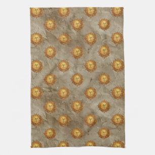 Linge De Cuisine Motif d'astrologie du soleil céleste vintage