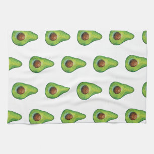 Linge De Cuisine Motif d'avocat à l'aquarelle