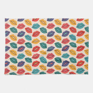 Linge De Cuisine Motif de baiser