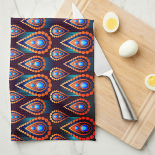 Linge De Cuisine Motif de bouchon de style coloré
