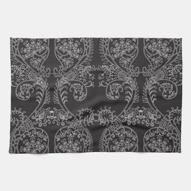 Linge De Cuisine Motif de brocart (Horizontal)