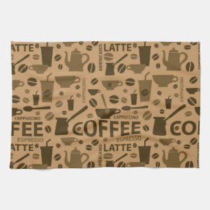 Linge De Cuisine Motif de café