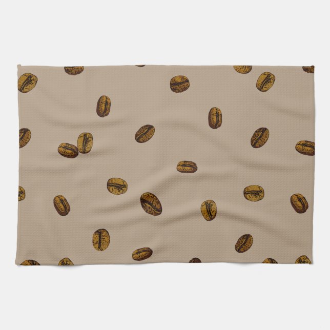 Linge De Cuisine Motif de café (Horizontal)
