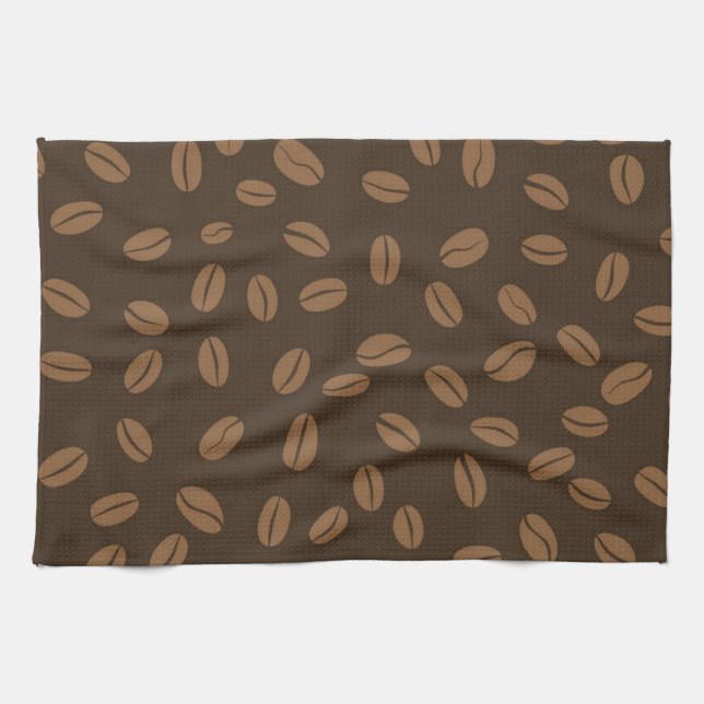 Linge De Cuisine Motif de café (Horizontal)