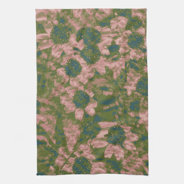 Linge De Cuisine Motif de camouflage de fleur (Vertical)