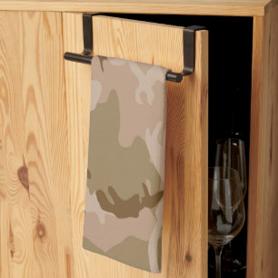 Linge De Cuisine Motif de camouflage du désert, motif militaire, ar
