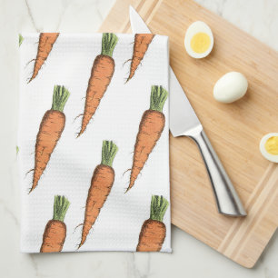 Linge De Cuisine Motif de carotte