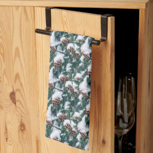 Linge De Cuisine Motif de carrelage cool Cônes de pin saisonniers