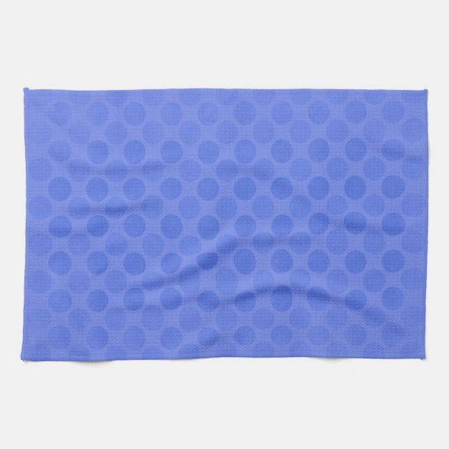 Linge De Cuisine Motif de cercles bleus rétrogradés (Horizontal)
