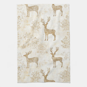 Linge De Cuisine Motif de cerf de la forêt neutre