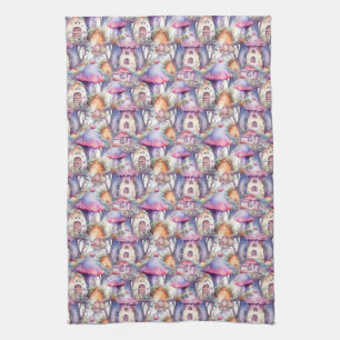 Linge De Cuisine Motif de chalet champignon fantaisiste (2)