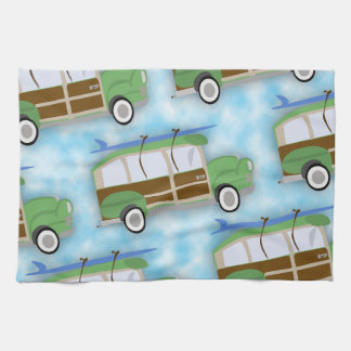 Linge De Cuisine Motif de chariot de Woodie Surfin