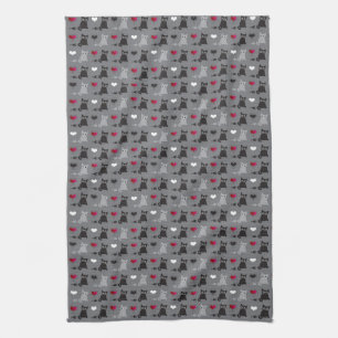 Linge De Cuisine motif de chaton et de souris