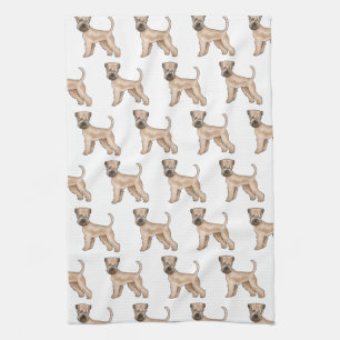 Linge De Cuisine Motif de chien de dessin animé Terrier Irlandais à