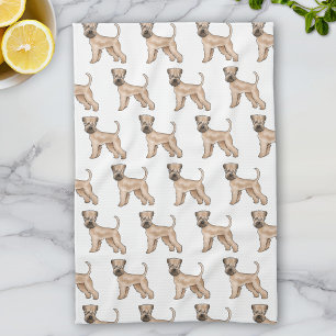Linge De Cuisine Motif de chien de dessin animé Terrier Irlandais à