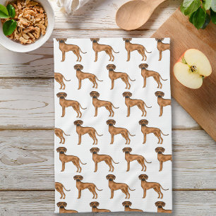 Linge De Cuisine Motif de chien lion africain brun Rhodesian Ridgeb