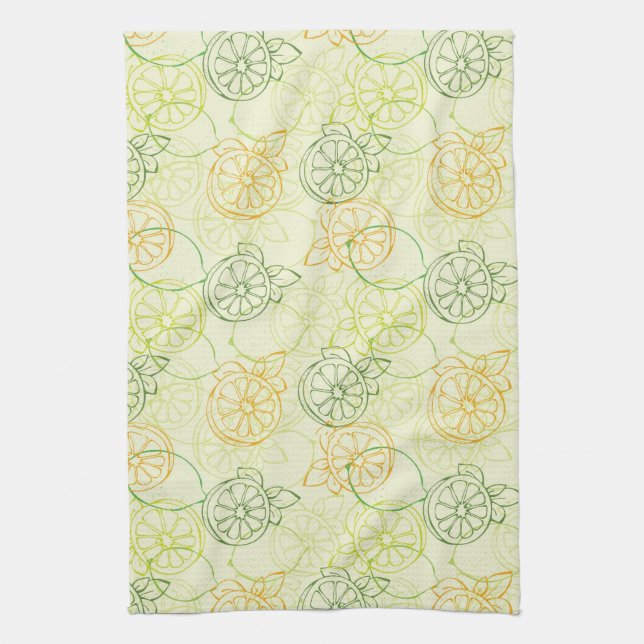 Linge De Cuisine Motif de citron (Vertical)