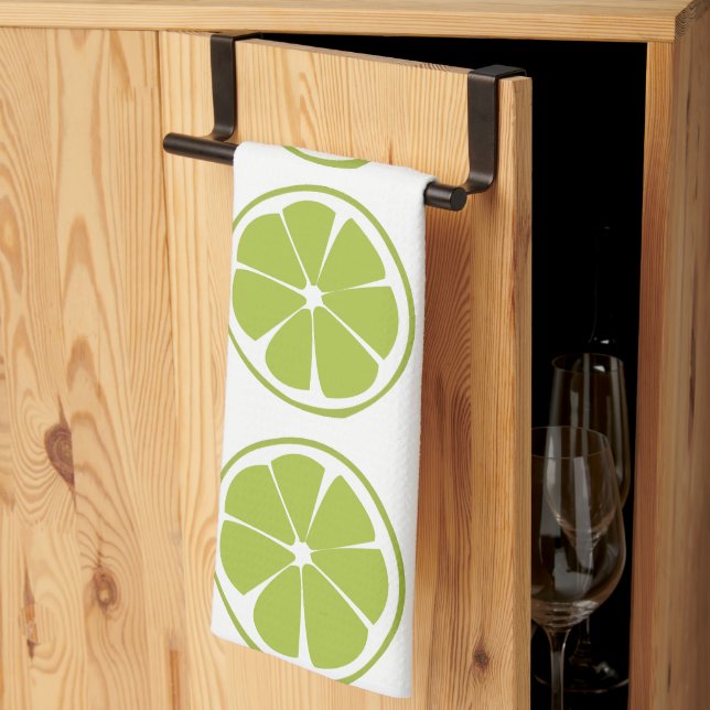 Linge De Cuisine Motif de citron vert Citron Fruit (Pliage en tiers)