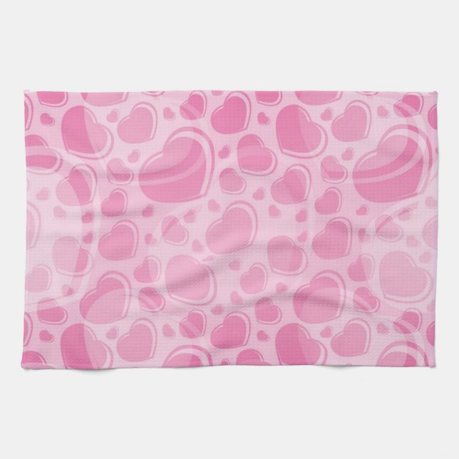 Linge De Cuisine Motif de coeur (Horizontal)