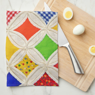 Linge De Cuisine Motif de courtepointe de la fenêtre de la cathédra