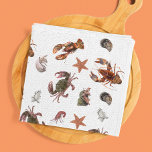 Linge De Cuisine Motif de crabe de homard de crustacés de la mer<br><div class="desc">Cette conception peut être personnalisée en choisissant l'option Modifier la conception. Vous pouvez également transférer sur d'autres objets. Contactez-moi à l'adresse colorflowcreations@gmail.com ou utilisez l'option conversation en haut de la page si vous souhaitez avoir cette conception sur un autre produit ou si vous avez besoin d'aide pour cette conception. Voir...</div>