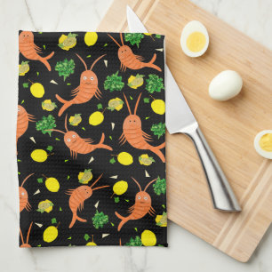 Linge De Cuisine Motif de crevettes