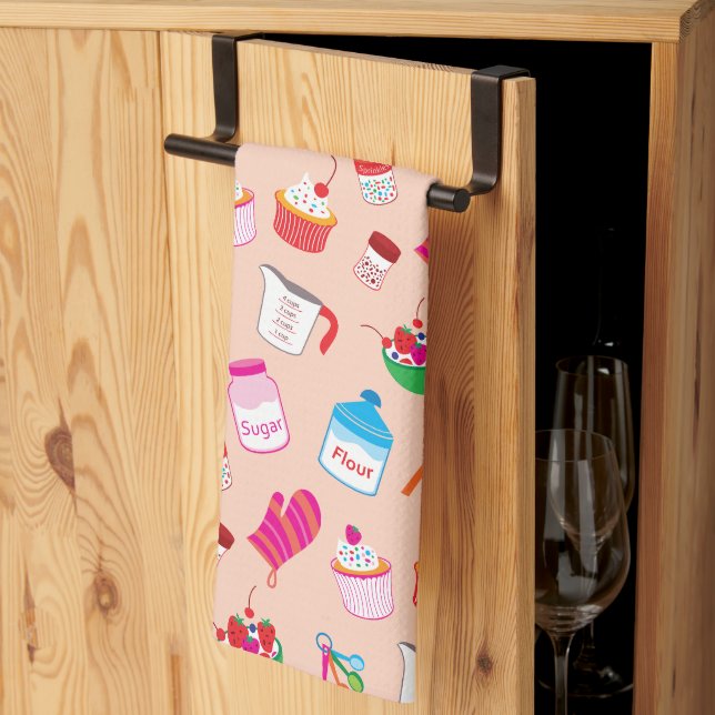 Linge De Cuisine Motif de cuisson de friandises (Pliage en tiers)