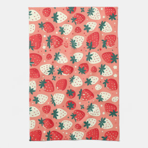 Linge De Cuisine Motif de délice aux fraises