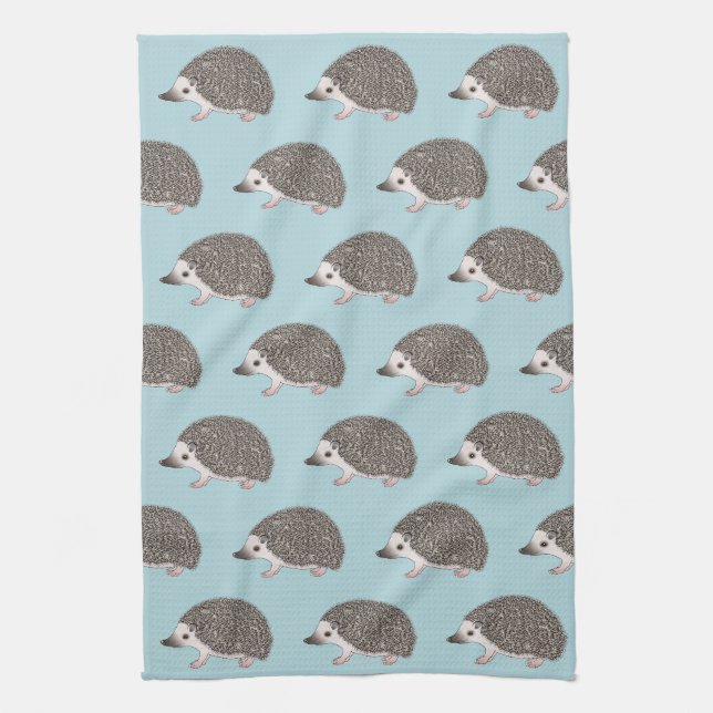 Linge De Cuisine Motif de dessin animé de hérisson pygmée africain (Vertical)
