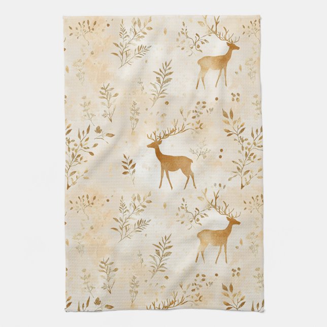 Linge De Cuisine Motif de faon de campagne française (Vertical)