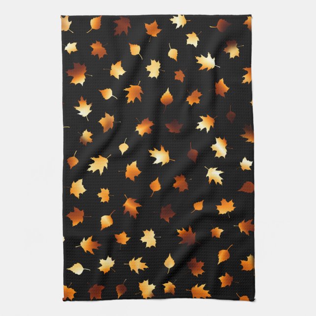 Linge De Cuisine Motif de feuille d'automne (Vertical)