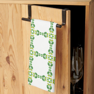 Linge De Cuisine Motif de feuille, motif de feuilles, feuilles vert