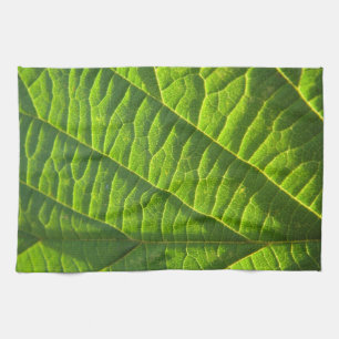 Linge De Cuisine Motif de feuille verte cool