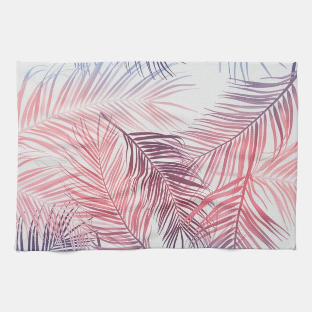 Linge De Cuisine Motif de feuilles (Horizontal)