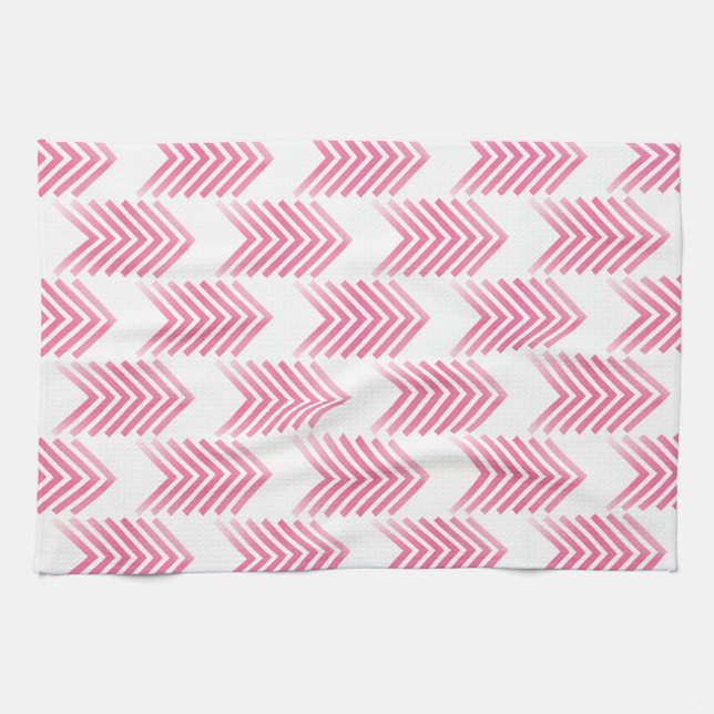 Linge De Cuisine Motif de flèche Tribal Rose (Horizontal)
