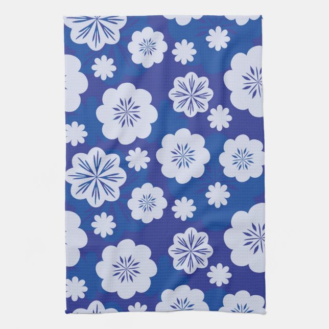 Linge De Cuisine motif de fleur (Vertical)