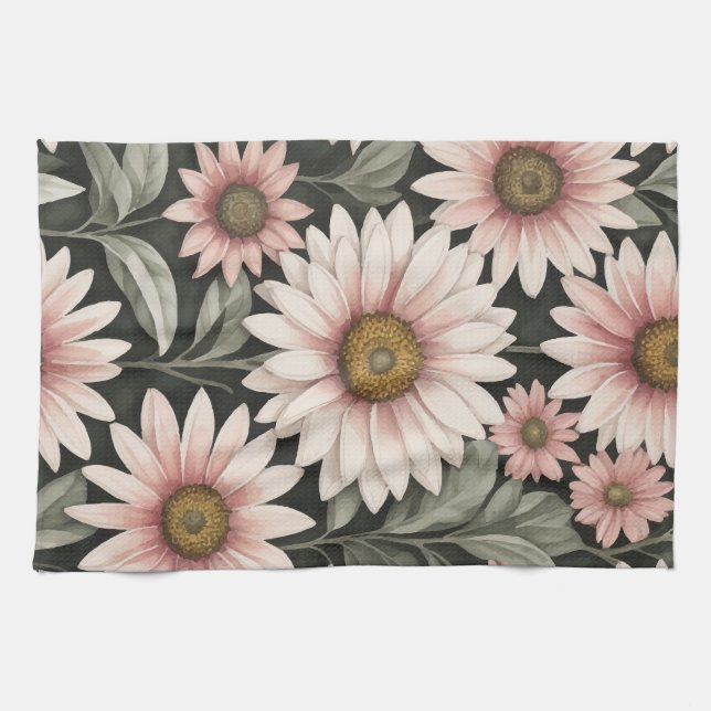 Linge De Cuisine motif de fleurs (Horizontal)