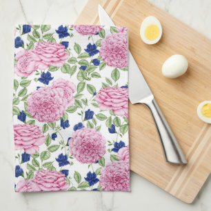 Linge De Cuisine Motif de fleurs de rose rose