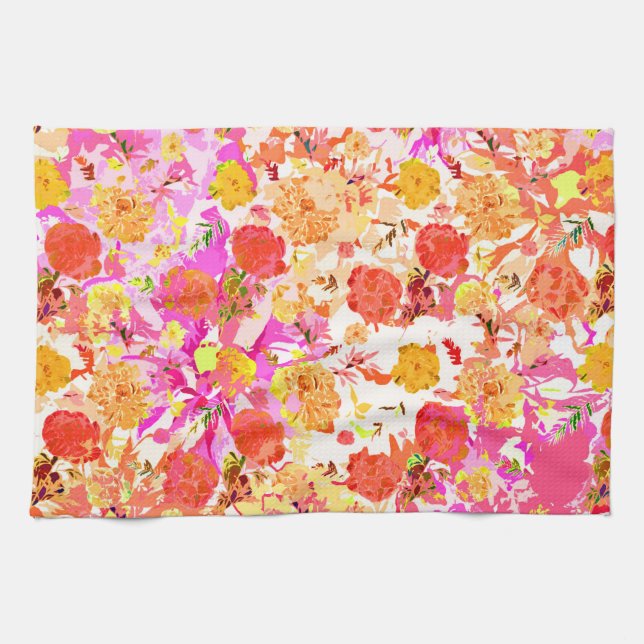 Linge De Cuisine Motif de fleurs mignonnes pour filles (Horizontal)