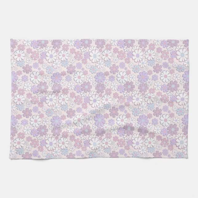 Linge De Cuisine Motif de fleurs Y2K (Horizontal)