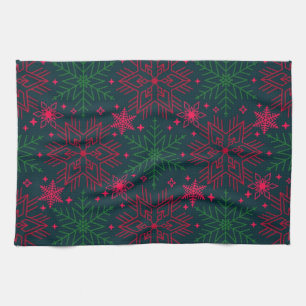 Linge De Cuisine Motif de flocon de neige