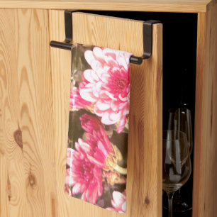 Linge De Cuisine Motif de floraison florale rose – Conception botan