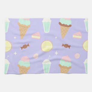 Linge De Cuisine Motif de friandises de glace Kawaii