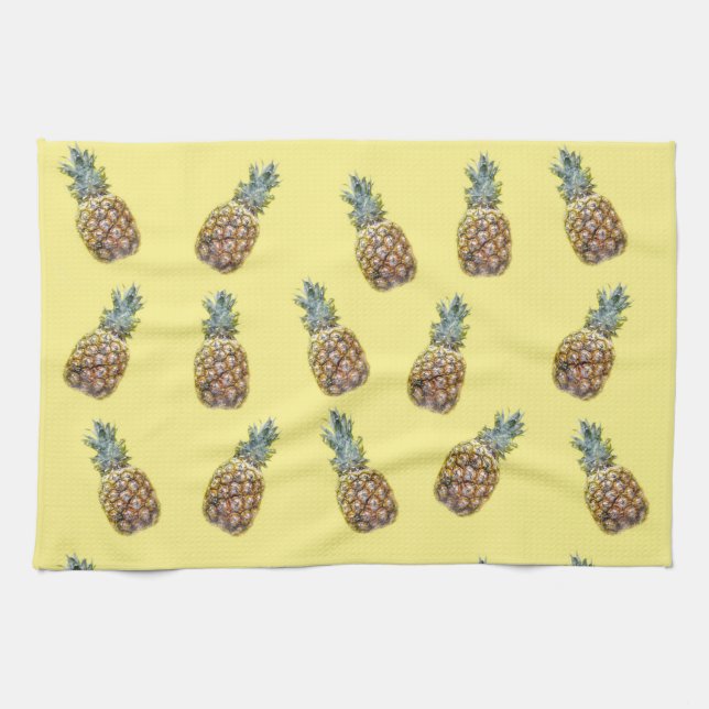 Linge De Cuisine Motif de fruits d'ananas (Horizontal)