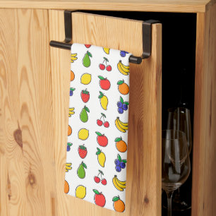 Linge De Cuisine Motif de fruits mélangés colorés